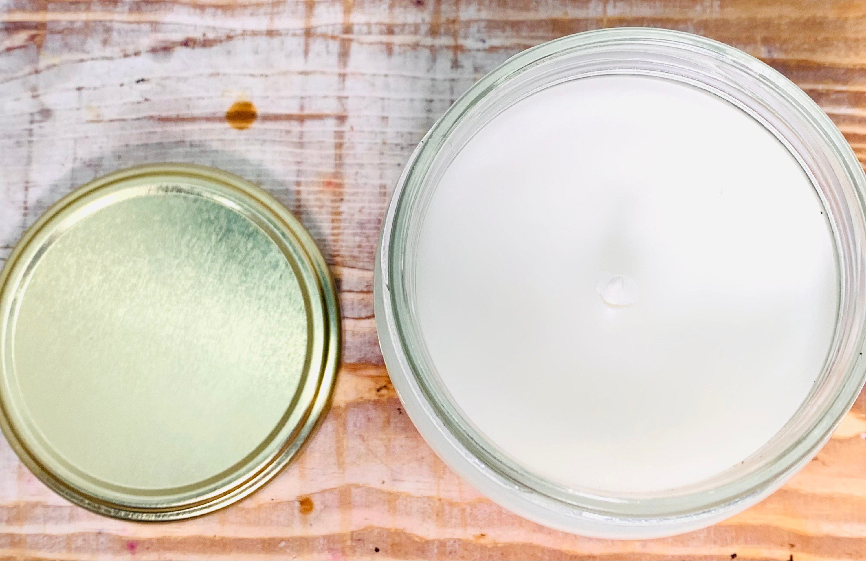 Vegan Coconut apricot wax candle in scent of your choice. Etsy