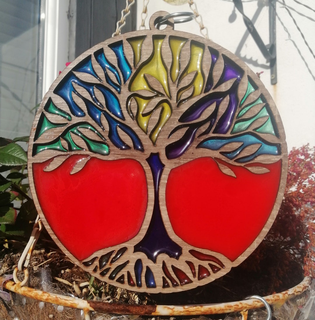 Tree of Life Suncatcher Etsy