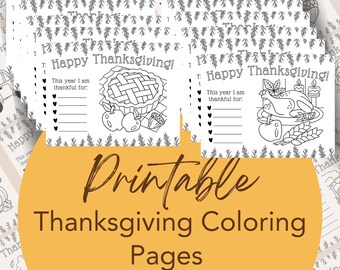 Thanksgiving Coloring Printables Thanksgiving Kids Table Teacher Resource Craft Pre-K Kindergarten Thanksgiving Activity for Kids Coloring