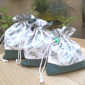 Pochon en tissu personnalisable