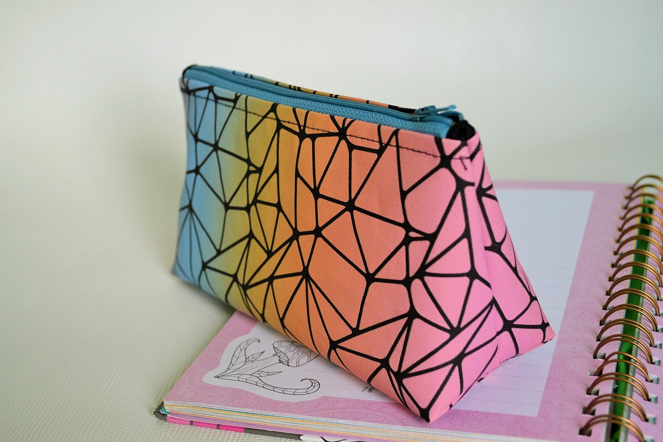 Trousse en Simili Cuir Multicolore