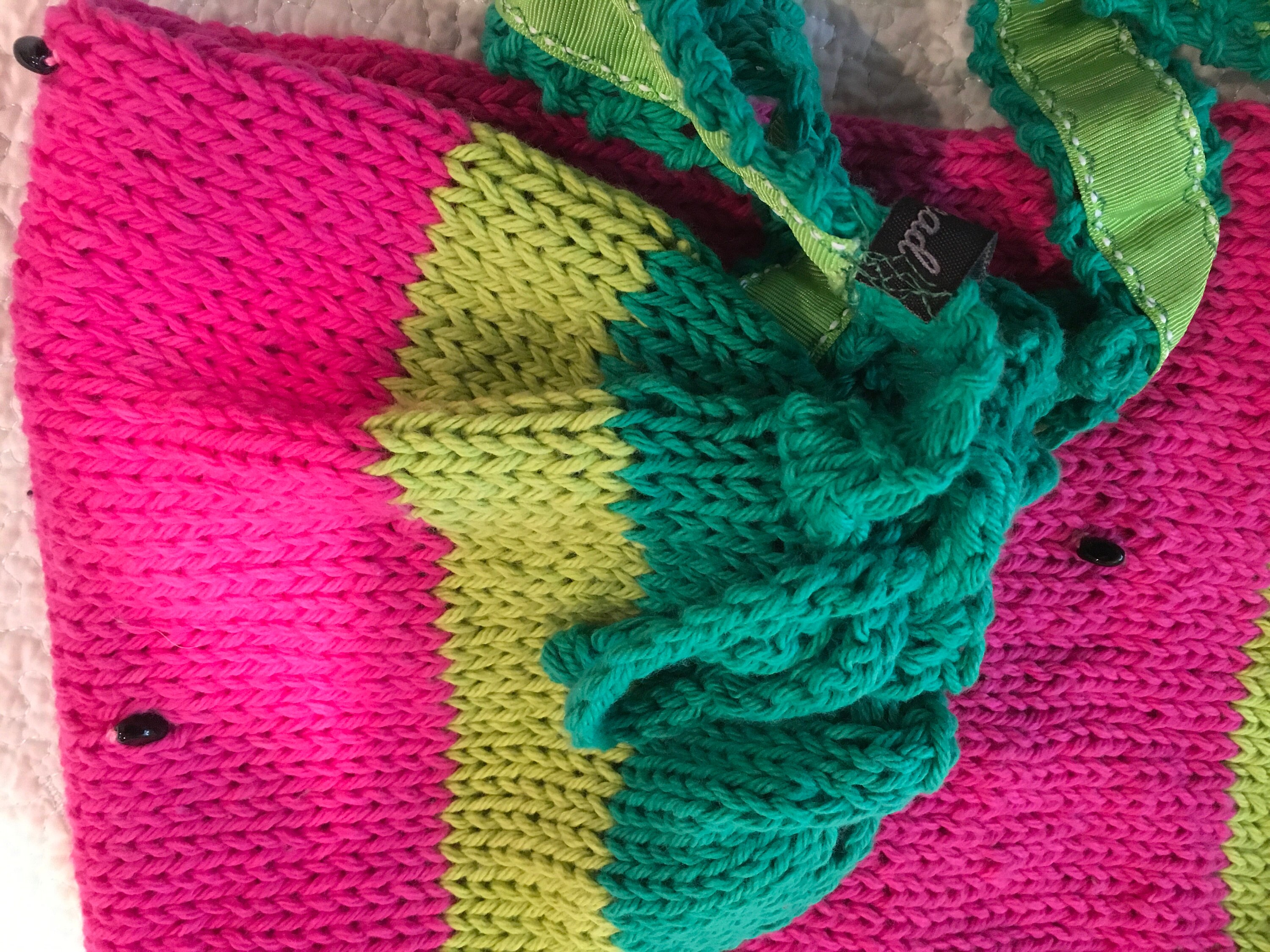 Hand Knit Yoga Mat Bag Etsy