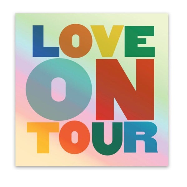 LOVE ON TOUR holographic sticker