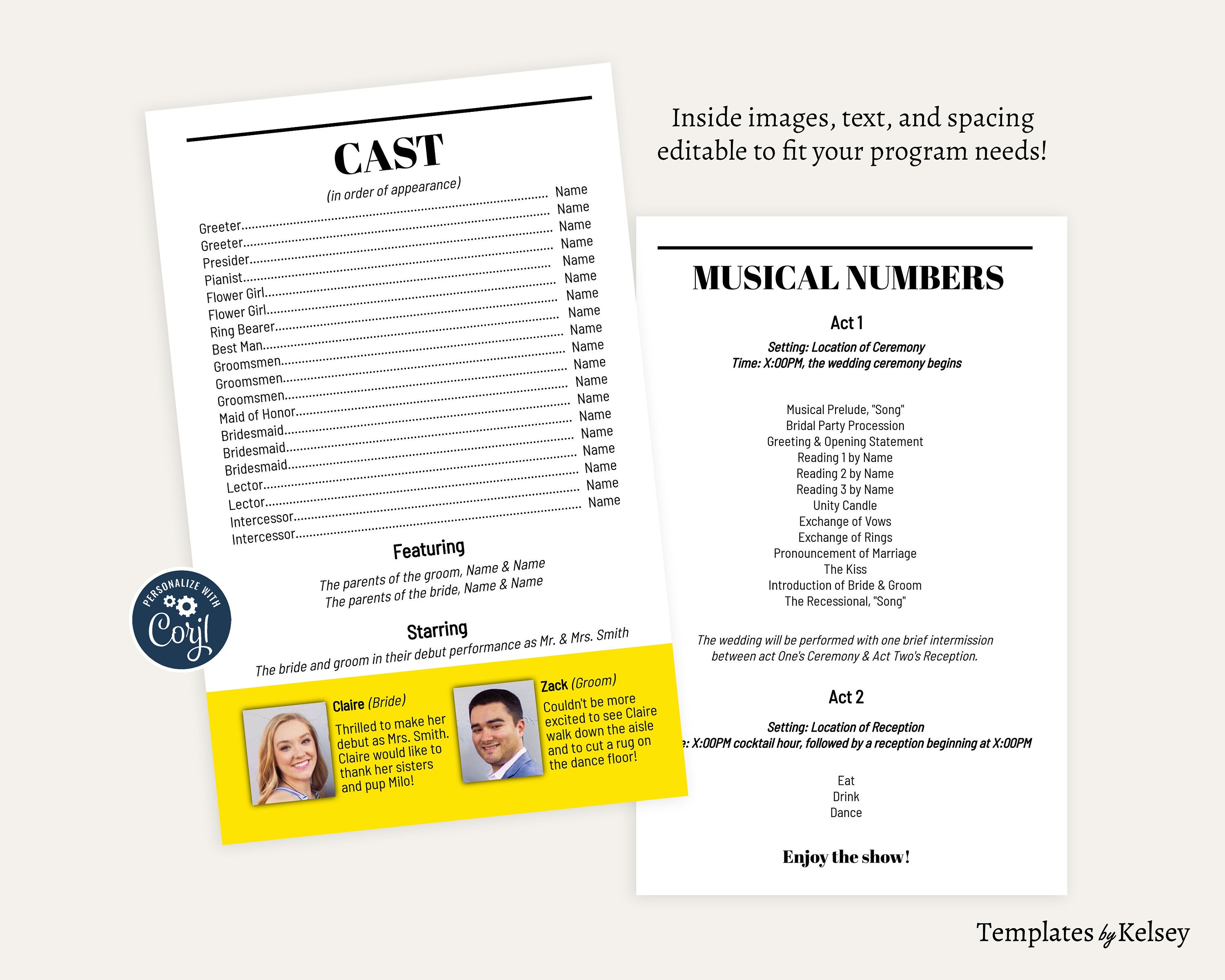 Playbill Template Playbill Template