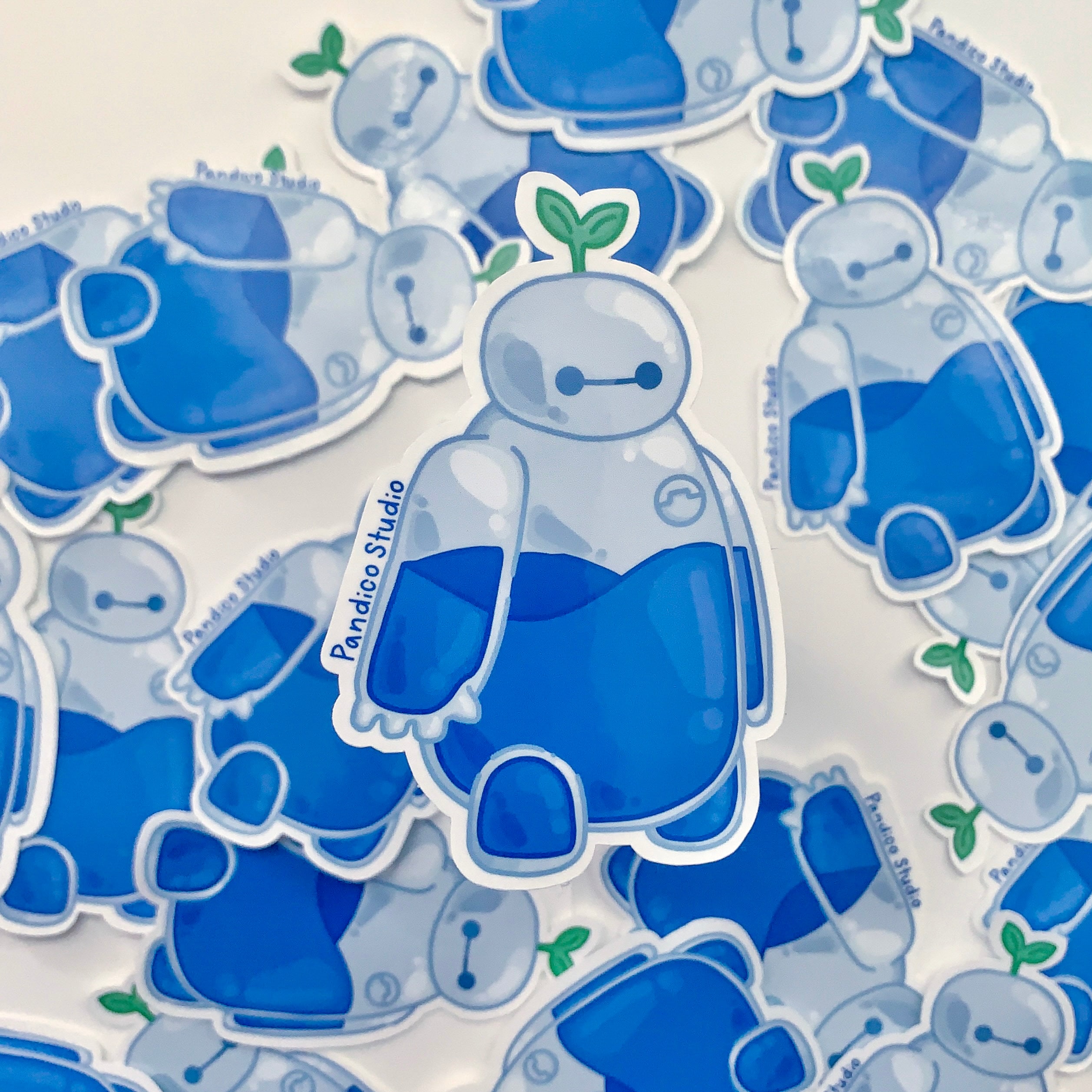 Glass Baymax Sticker bullet journal paper craft vinyl Etsy.de