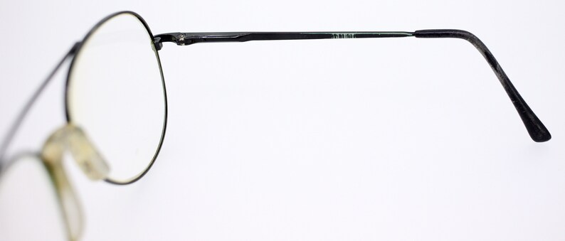 Vintage unisex black coloured metal frame pilot-style eyeglasses-used-well worn condition-free postage worldwide-2-14 working days delivery