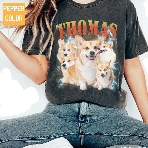 Camisetas personalizadas para perros con colores cómodos, camisetas retro para perros, camisetas personalizadas para mascotas, camisetas de los 90, camisetas para mujer