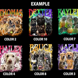Custom Pet Shirt, Pet Bootleg Shirt, Custom Bootleg Tee Dog, Custom 90S Bootleg Shirt, Personalize Bootleg Tee, Custom Dog shirt image 6