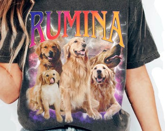 Custom Comfort Colors Dog TShirt, Retro Dog Shirt, Personalized Pet Shirt, 90s shirt, Women Tee