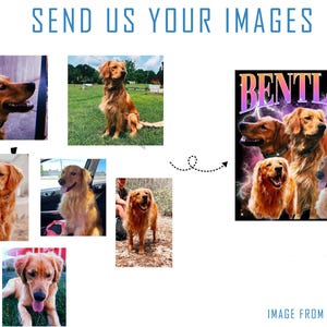 Custom Pet Shirt, Pet Bootleg Shirt, Custom Bootleg Tee Dog, Custom 90S Bootleg Shirt, Personalize Bootleg Tee, Custom Dog shirt image 4