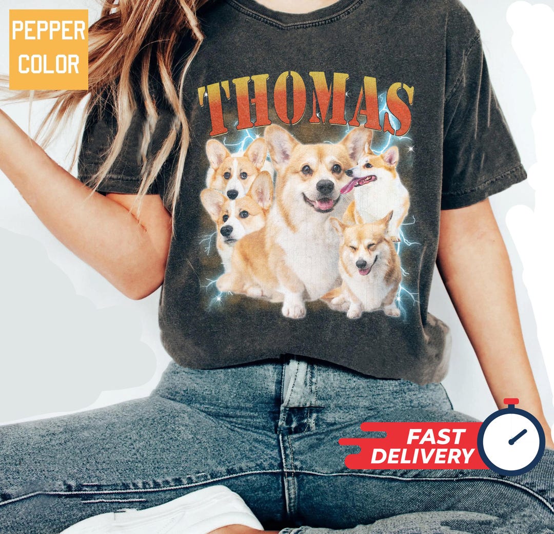 Custom Comfort Colors Dog Tshirt, Retro Dog Shirt