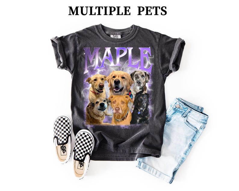 Custom Pet Shirt, Pet Bootleg Shirt, Custom Bootleg Tee Dog, Custom 90S Bootleg Shirt, Personalize Bootleg Tee, Custom Dog shirt image 9