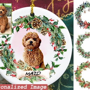 Personalized Custom Pet portrait ,Custom Dog Christmas Ornament , custom pet portrait ,personalized pet ornament, christmas ornaments