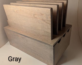 3-Slot Laptop Organizer and Charging Station with Cable Management
