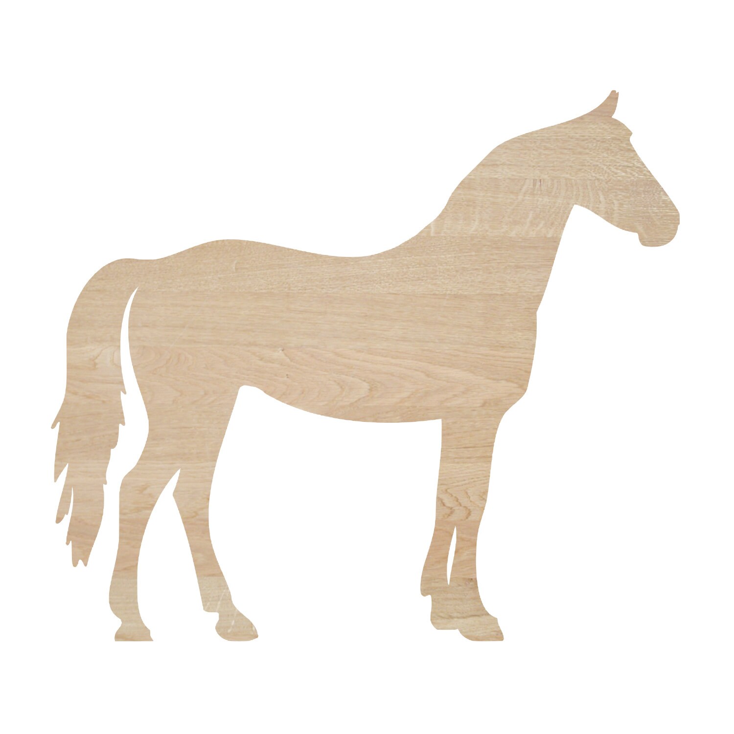 Horse Silhouette Laser Cut Unfinished Wood Etsy