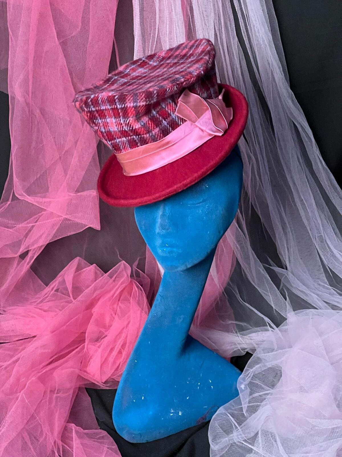 Tartan cheap top hat