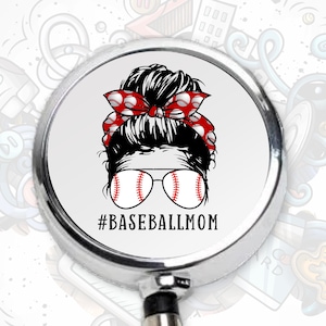 Nurse Badge Reel, Funny Nurse Badge, Baseball Mom Gift, Retractable Badge Reel, ID Badge Holder, Badge Lanyard, Baseball Lovers Gift, Rn