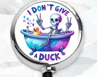 Funny Sarcastic Badge Reel: Humorous ID Holder for Nurses, Teachers, Office Workers