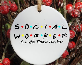 Social Worker Christmas Ornament Gift, Social Worker Graduation Gift, LMSW Christmas Gift, Christmas Gift for Therapist and Counselor, LCSW