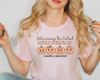 Labor and Delivery Nurse Fall Shirt Gift, Labor and Delivery Nurse Autumn Shirt, L and D Nurse Halloween Shirt, L and D Nurse Staff Gift