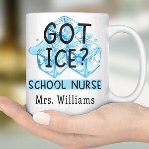 School Nurse Coffee Mug, Custom Christmas Gift for School Nurse, School Nurse Thank You Appreciation Gift, Nurses Week School Nurse Gift