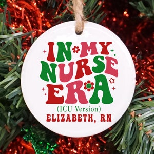 Nurse Christmas Ornament, Custom Christmas Gift for Nurse, New Nurse Graduation Ornament Gift, RN Gift, BSN Gift, Nursing Graduation Gift