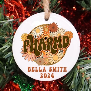 Pharmacist Christmas Ornament, Custom Pharmacist Appreciation Gift, PharmD Graduation Keepsake Gift, Custom Pharmacist Christmas Gift