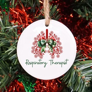 Respiratory Therapist Christmas Ornament, Respiratory Therapist Gift, Respiratory Therapy RRT Gift, Respiratory Therapist Graduation Gift