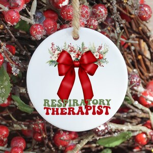 Respiratory Therapist Christmas Ornament, Respiratory Therapist Gift, Respiratory Therapy RRT Gift, Respiratory Therapist Graduation Gift