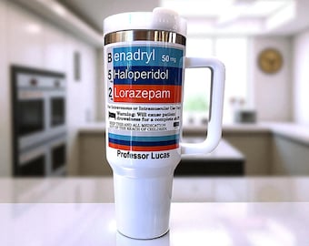 Funny B52 Healthcare Tumbler, ER Nurse Humor Cup, Psych Nurse or Tech Gift, Pharmacist Mug, Psychiatrist Appreciation, ER Doctor Present