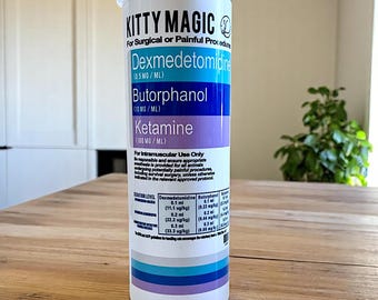 Personalized Veterinarian Gift: Kitty Magic Tumbler, Custom Cat Vet Tech Appreciation
