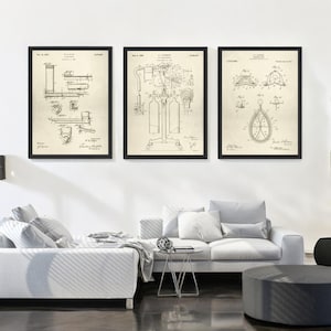 Set of 3 Anesthesia Wall Art Patent Prints, Anesthesiologist Gift, Medical Art for Doctor&#39;s Office or Home, CRNA Grad gift, Anesthetist Gift