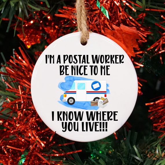 Gift for Mailman Mail Man, Christmas Gift for Postal Worker, Post Office  Christmas Gifts 