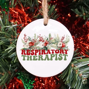 Respiratory Therapist Christmas Ornament, Respiratory Therapist Gift, Respiratory Therapy RRT Gift, Respiratory Therapist Graduation Gift