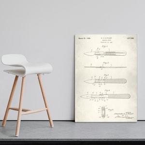Surgical Instrument Patent Print, Doctor Office Art, Surgery Resident Gift, Surgeon Medical Office Art Gift, MD Graduation or Christmas Gift