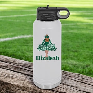 Cheer Travel Water Bottle, Custom Cheerleader Tumbler Gift, Custom Cheer Tumbler, Cheerleading gift, Personalized Cheer Team Tumbler Gift