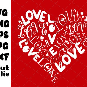Valentine Heart SVG, Heart Svg Files For Cricut, Love Heart SVG, Valentines Day PNG, Cut File, Sublimation, Cute Heart Clipart, Heart Png
