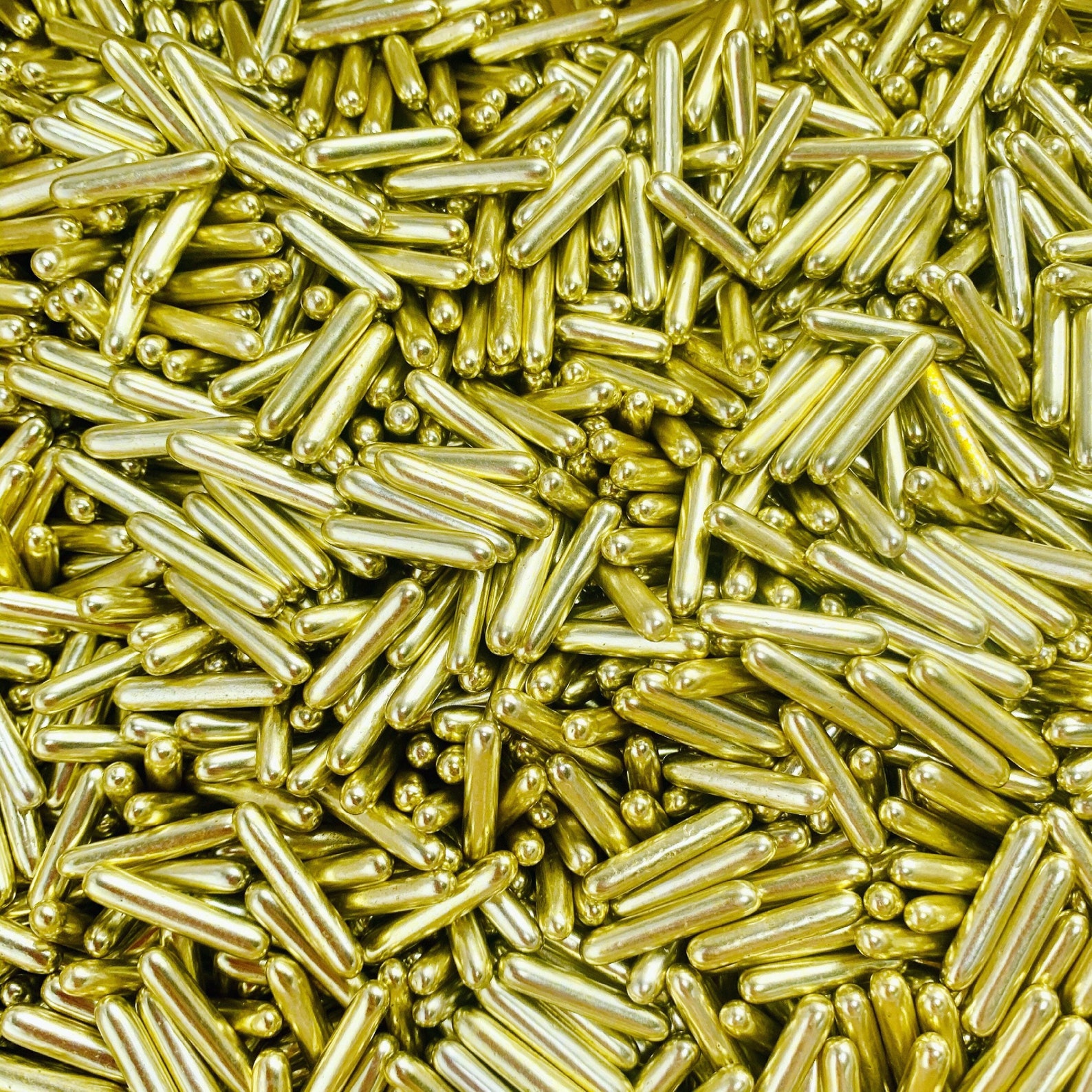 Gold Metallic Rods Gold Sprinkles Cake Sprinkles Etsy