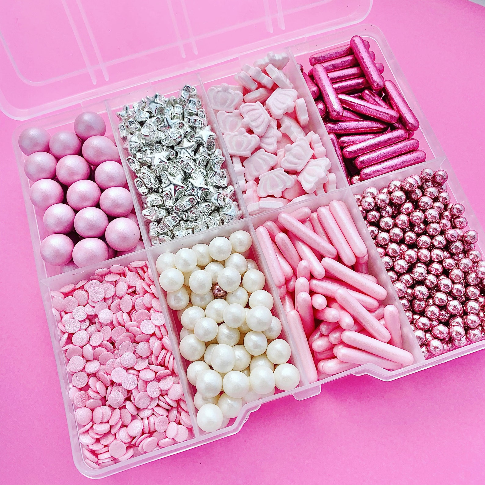 Pink Princess Candy Sprinkle Box Pastel Pink Sprinkles Etsy