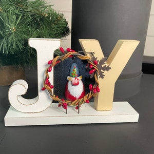 Handbemalter JOY Wichtel Weihnachtsschild
