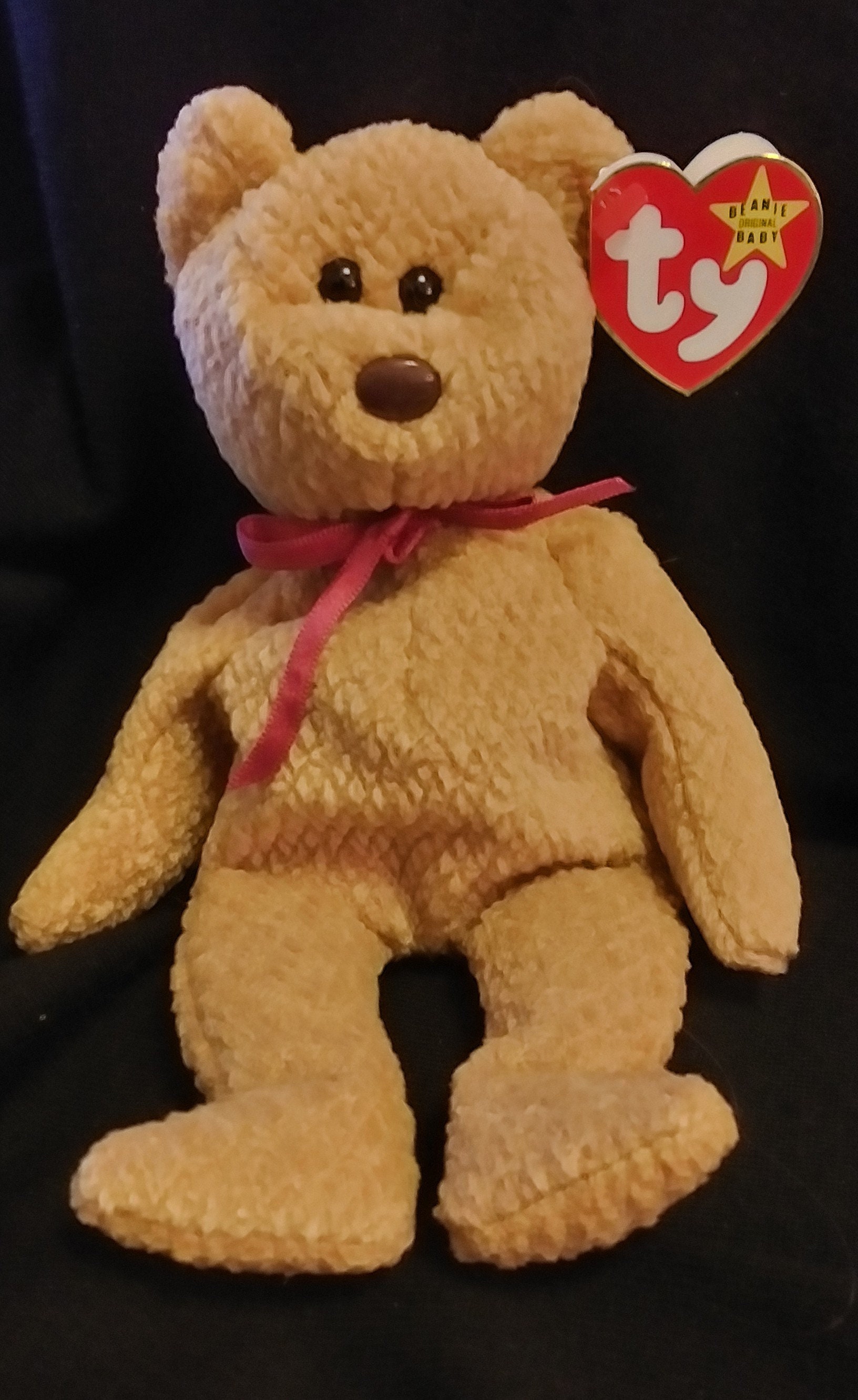 Curly Ty Beanie Bear With MANY ERRORS! Etsy