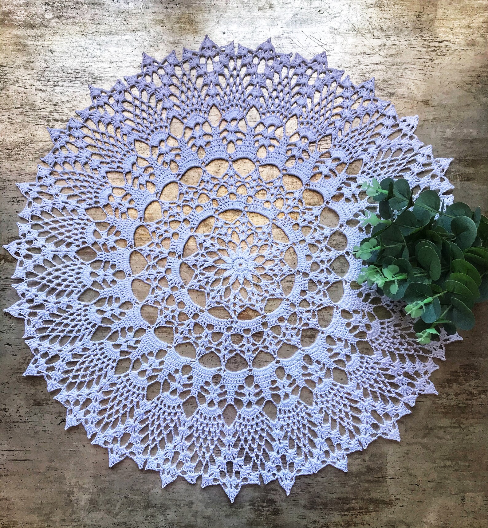 Doily for sale Vintage crochet doily table centerpiece Etsy