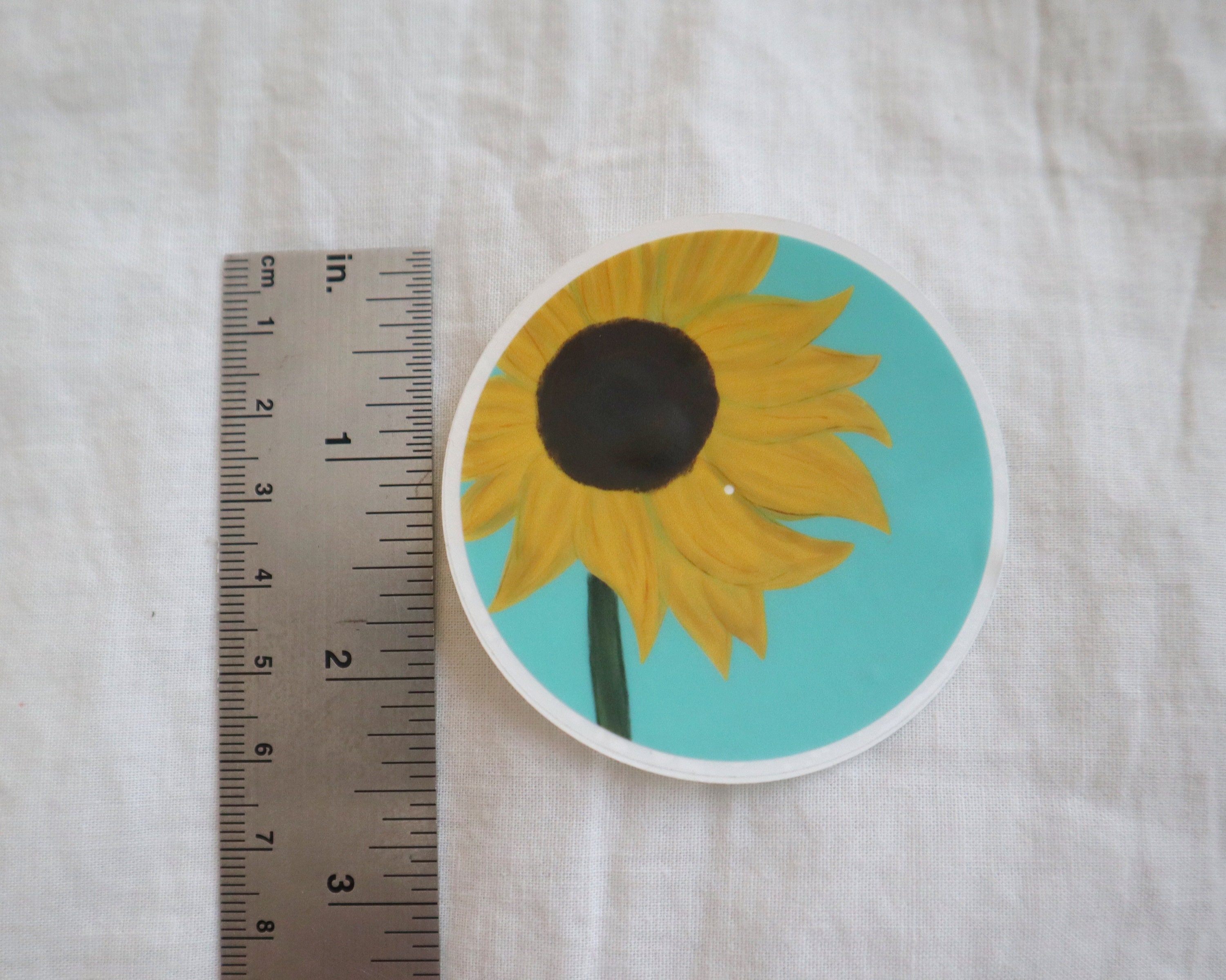 Sunflower Record Vinyl Sticker Weatherproof Vinyl Matte | Etsy