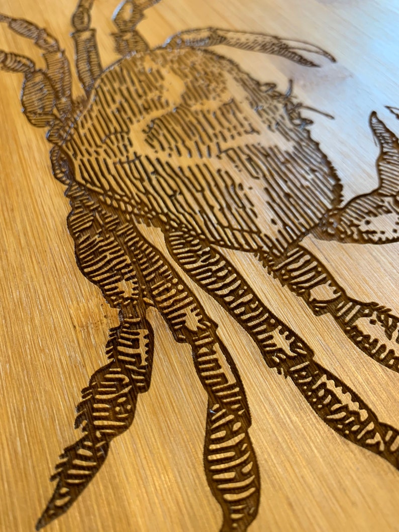 9x12 Bamboo Cutting Board W/custom Laser Engraving Etsy