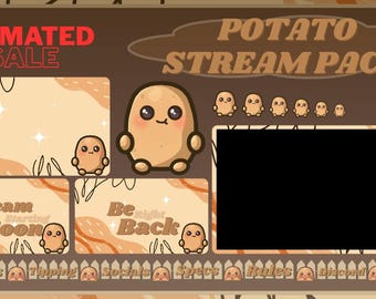 Animated Twitch Screens, Banners & Emotes - Spud Edition!