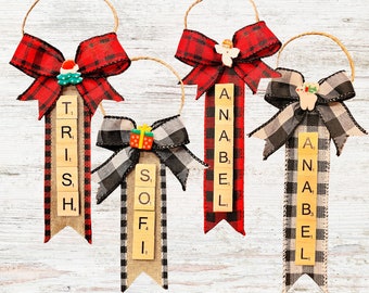 Scrabble Tile Christmas Ornaments| Tree Ornaments|Personalized Christmas Ornaments|Unique Ornaments