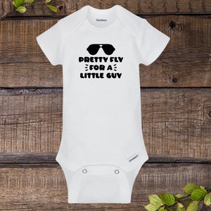 Pretty fly for a little guy onesie, funny onesie, custom onesie, baby onesie, baby shower gift, baby gift