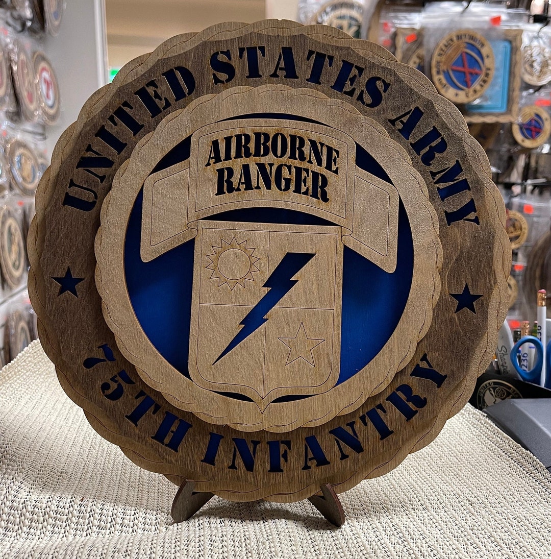 75th Infantry Airborne Ranger Large Plaque - Etsy