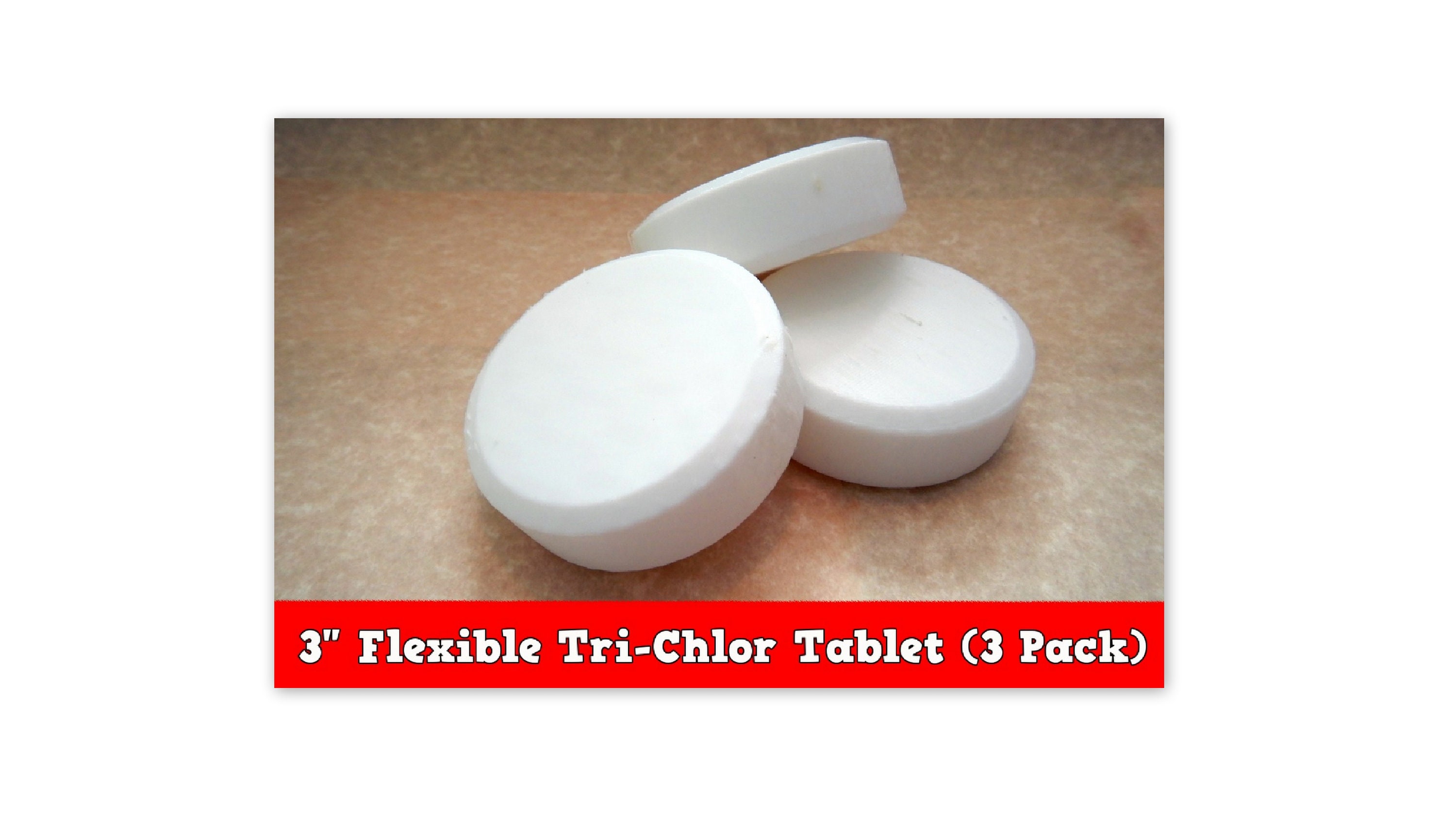 3 Tri-Chlor 3 Flexible Tablets Actual Size | Etsy