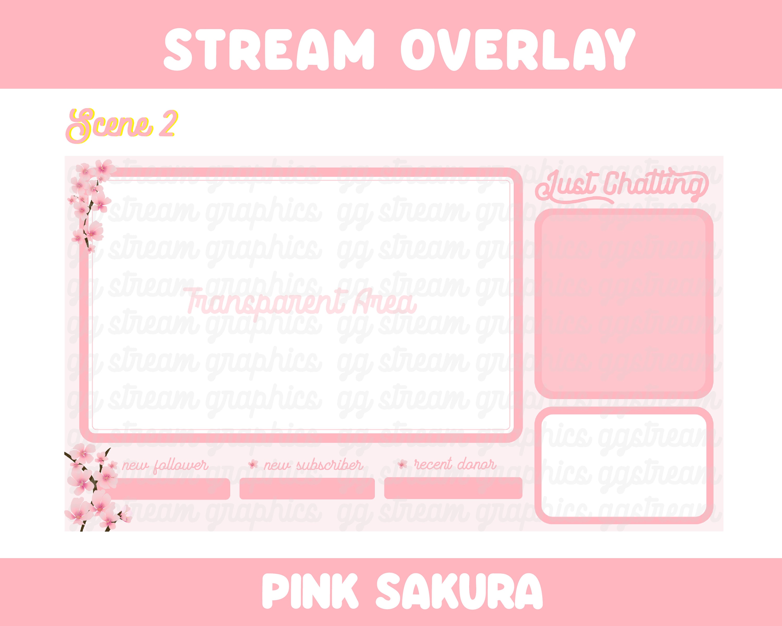 sunset rose~ FREE just chatting overlay scene for OBS! ⋆ [ h e y s h a d  y l a d y ]